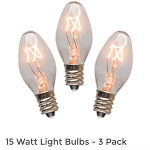 Scentsy 15 watt bulbs 3 pack